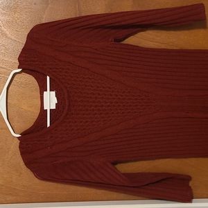 Maroon Sweater Dress